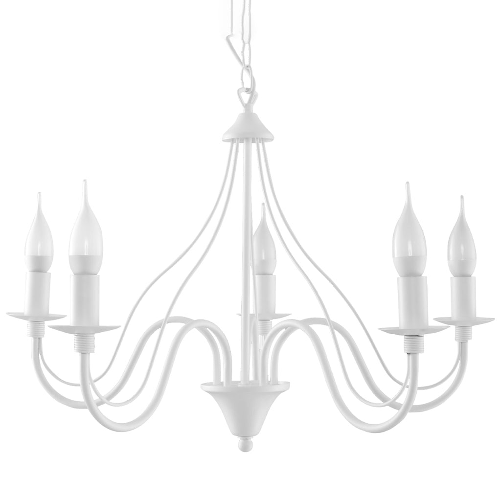 Pendelleuchte MINERWA 5 weiß Sollux Lighting