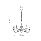 Pendelleuchte MINERWA 5 weiß Sollux Lighting