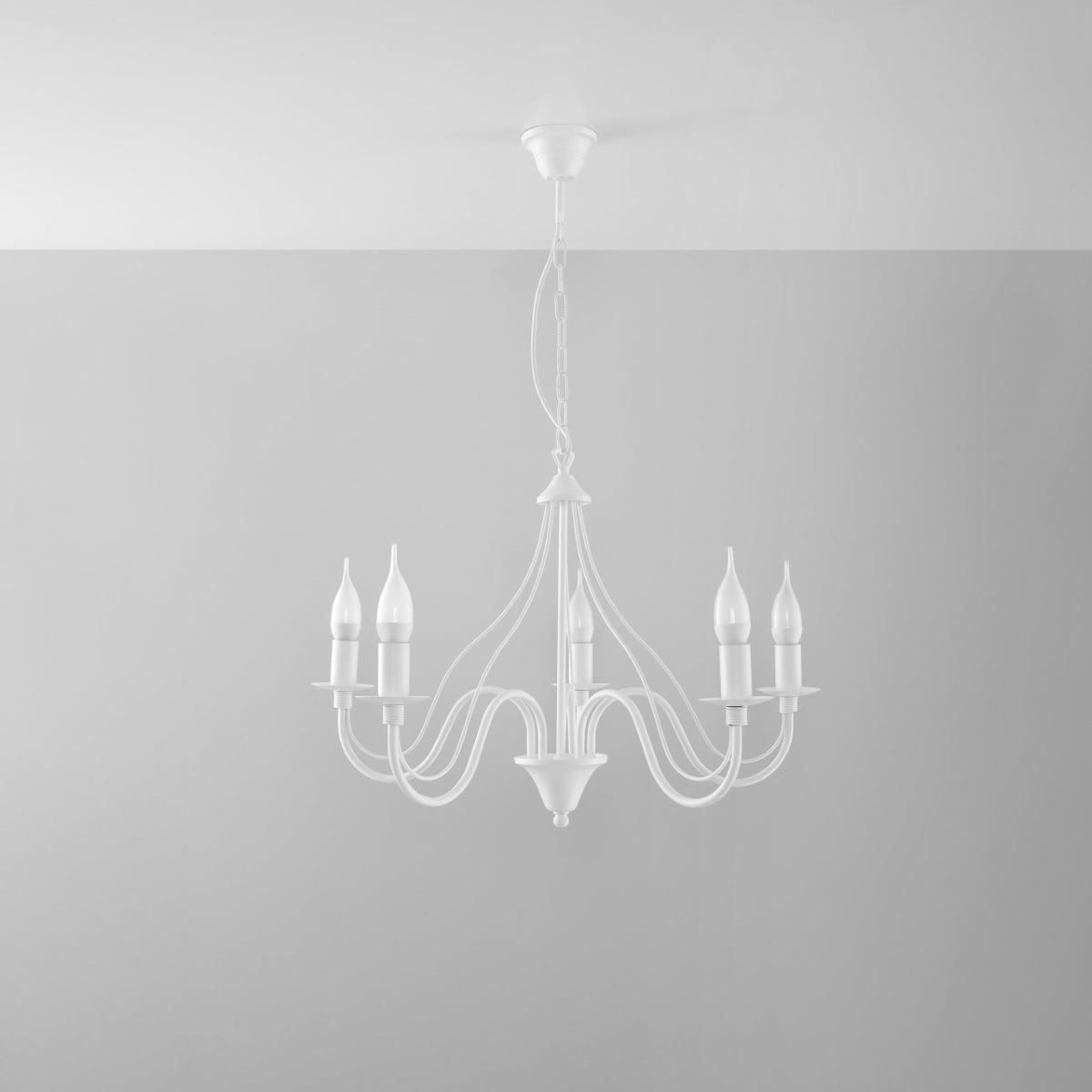 Pendelleuchte MINERWA 5 weiß Sollux Lighting
