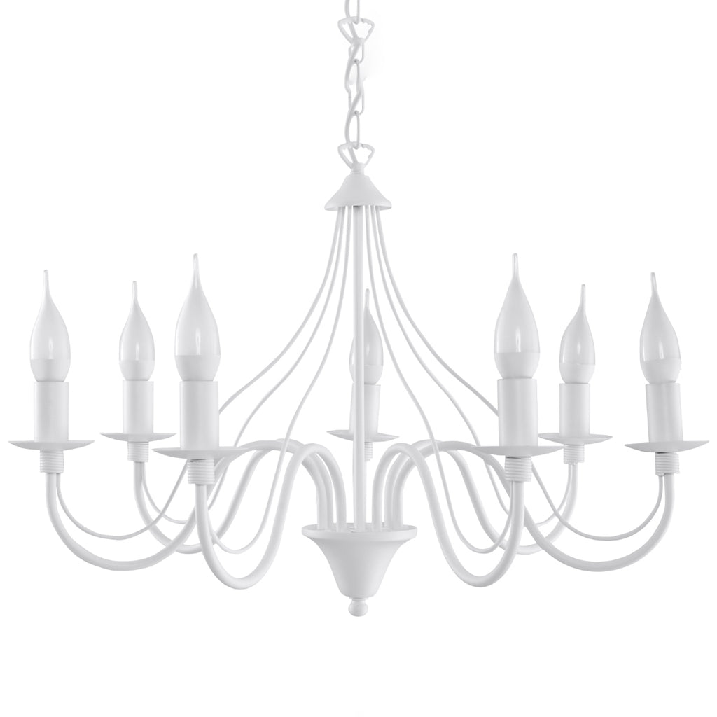 Pendelleuchte MINERWA 7 weiß Sollux Lighting