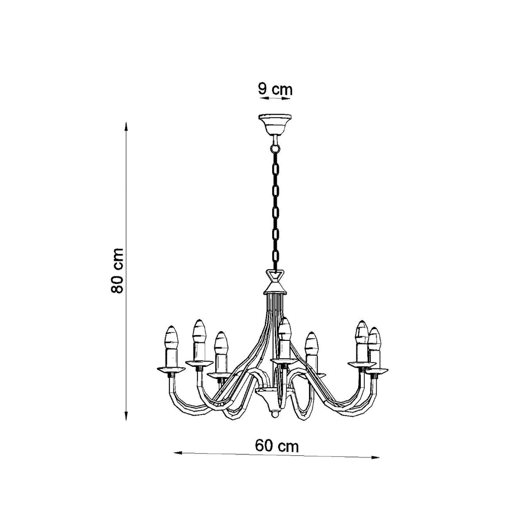 Pendelleuchte MINERWA 7 weiß Sollux Lighting