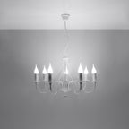 Pendelleuchte MINERWA 7 weiß Sollux Lighting