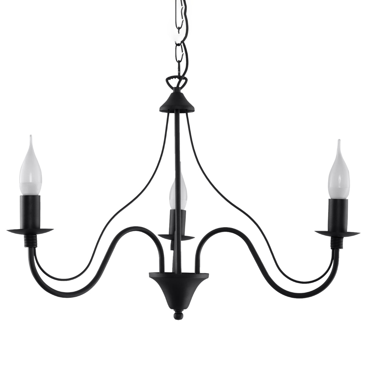Pendelleuchte MINERWA 3 schwarz Sollux Lighting