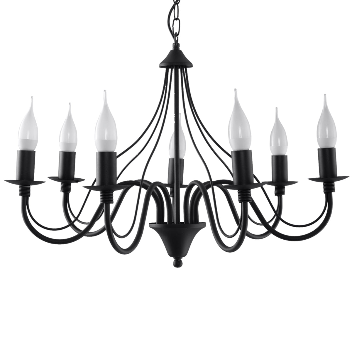 Pendelleuchte MINERWA 7 schwarz Sollux Lighting