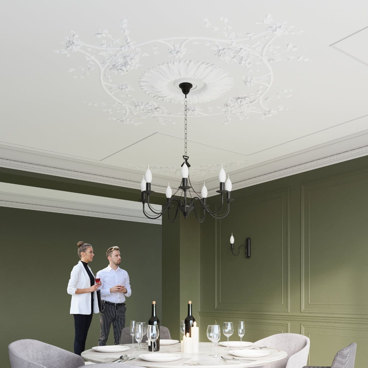 Wandleuchte MINERWA schwarz Sollux Lighting
