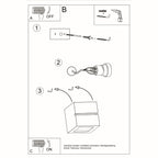 Wandleuchte Keramik LEO LINE Sollux Lighting