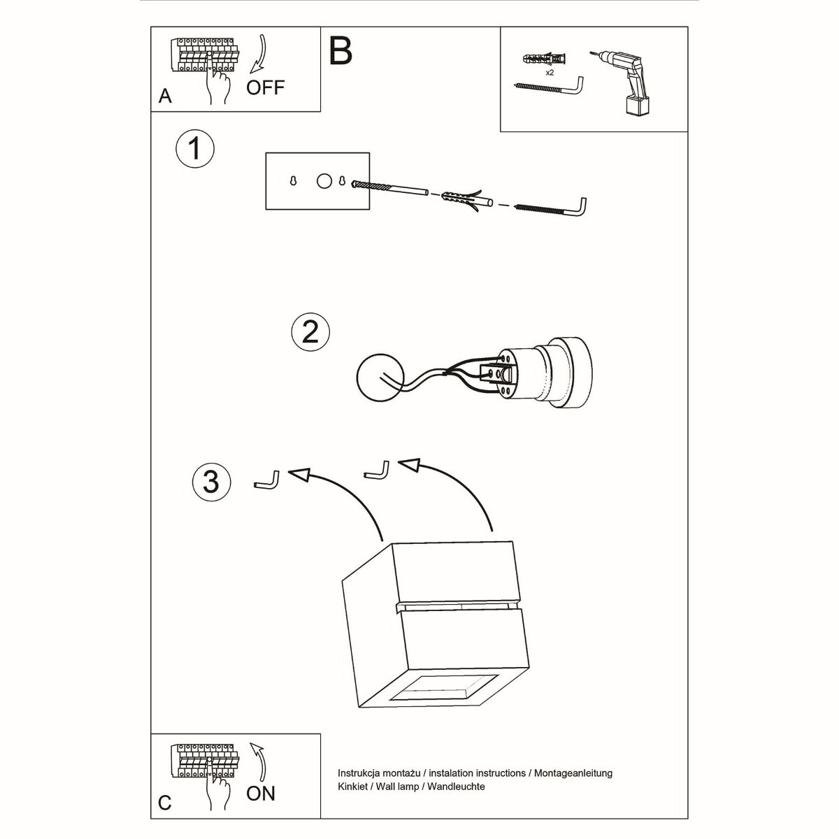Wandleuchte Keramik LEO LINE Sollux Lighting
