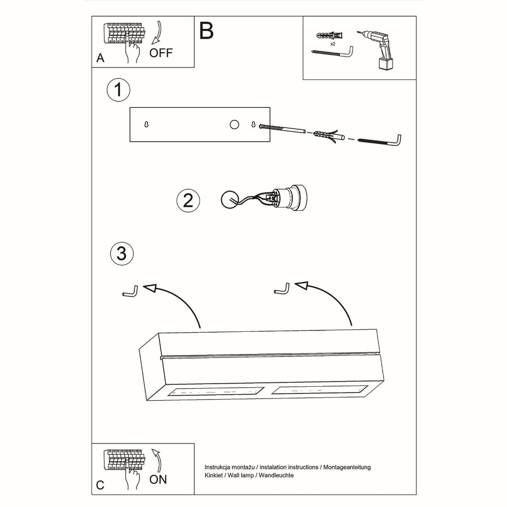 Wandleuchte Keramik VEGA LINE Sollux Lighting