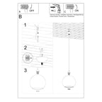 Pendelleuchte BALL transparent Sollux Lighting