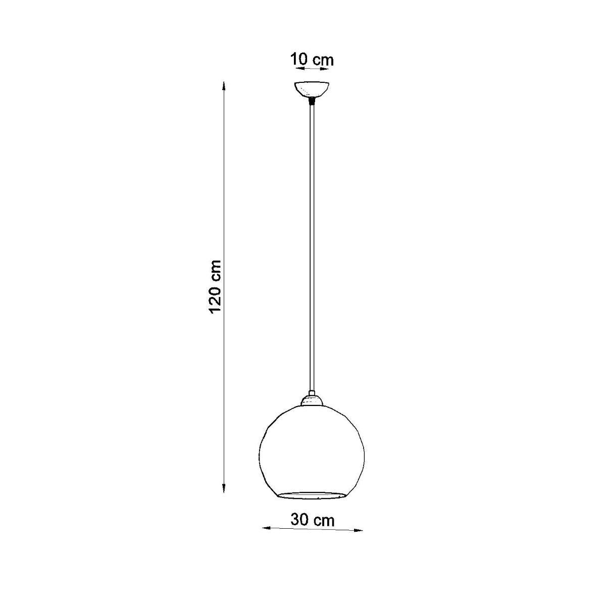 Pendelleuchte BALL champagner Sollux Lighting