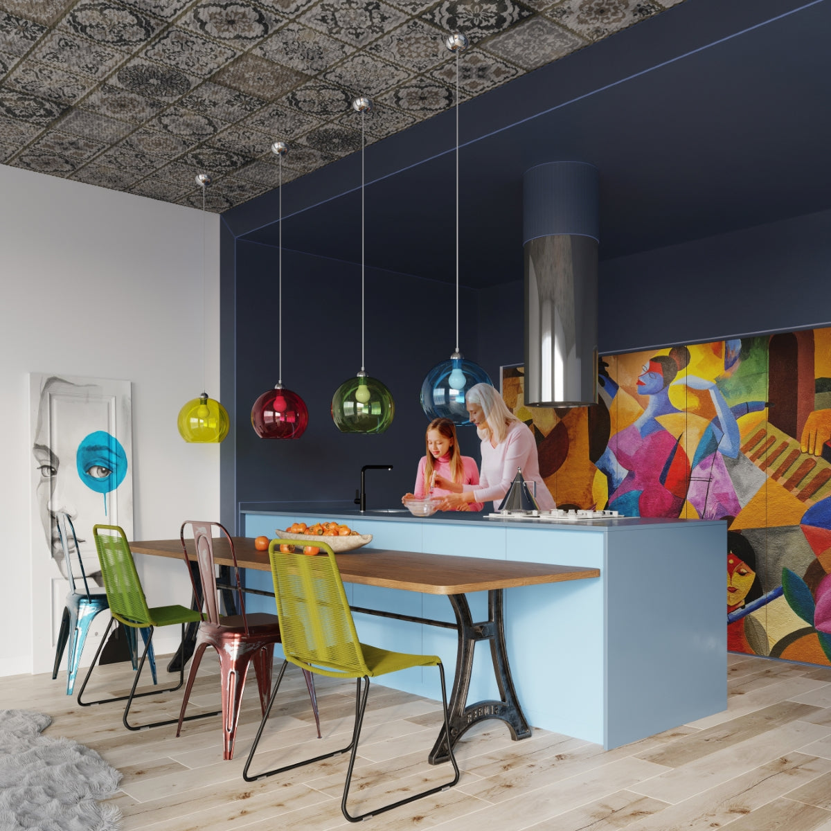 Pendelleuchte BALL gelb Sollux Lighting