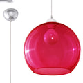 Pendelleuchte BALL rot Sollux Lighting