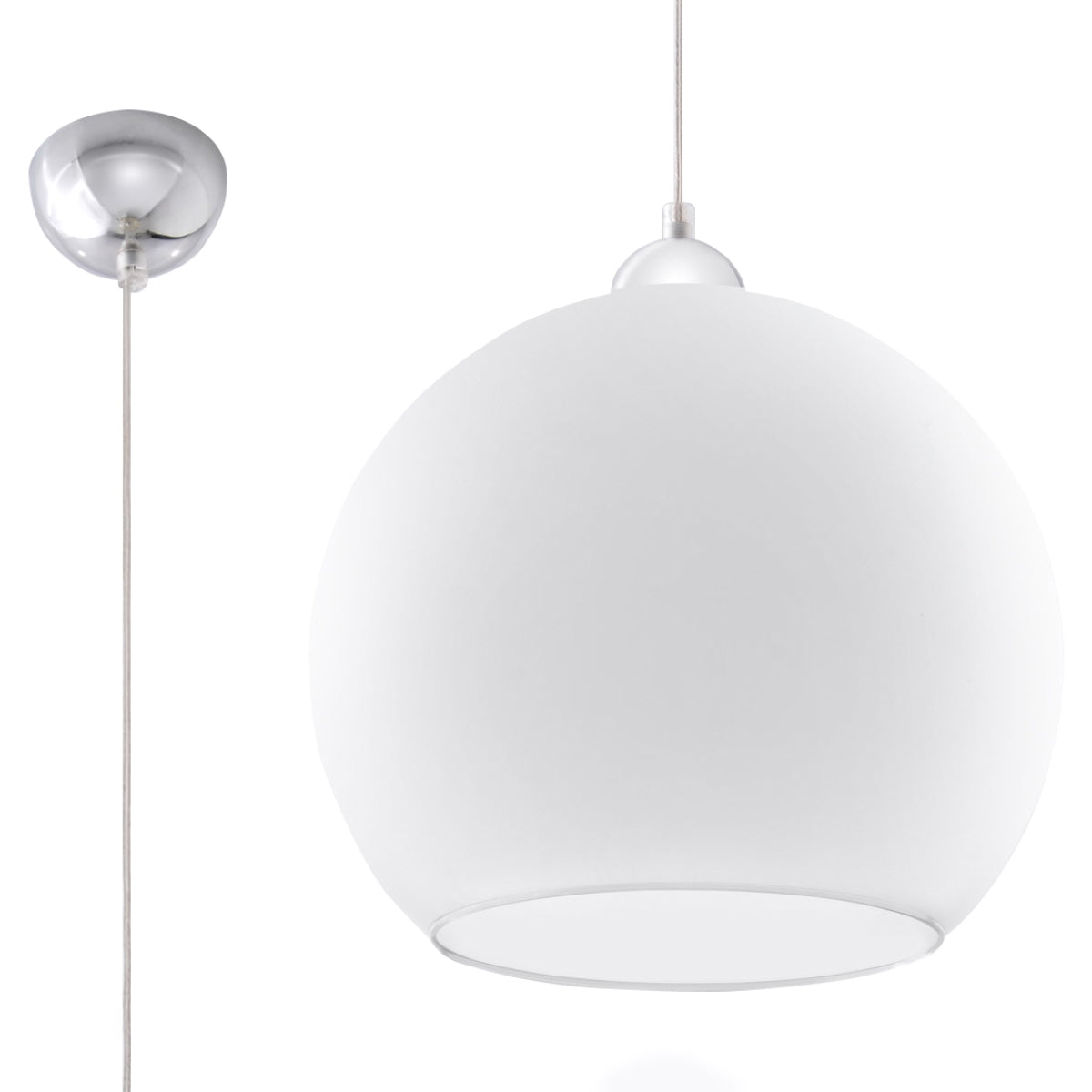 Pendelleuchte BALL weiß Sollux Lighting