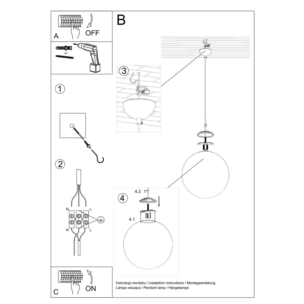 Pendelleuchte UGO 20 Sollux Lighting