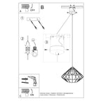 Pendelleuchte UMBERTO weiß Sollux Lighting