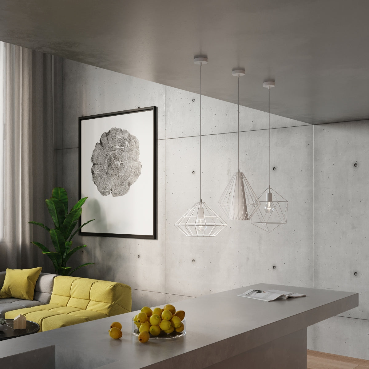 Pendelleuchte UMBERTO weiß Sollux Lighting