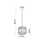Pendelleuchte CELTA weiß Sollux Lighting