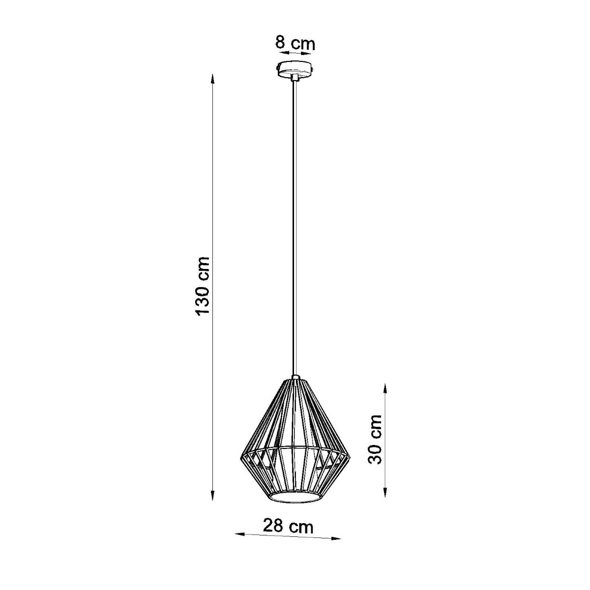 Pendelleuchte DEMI schwarz Sollux Lighting