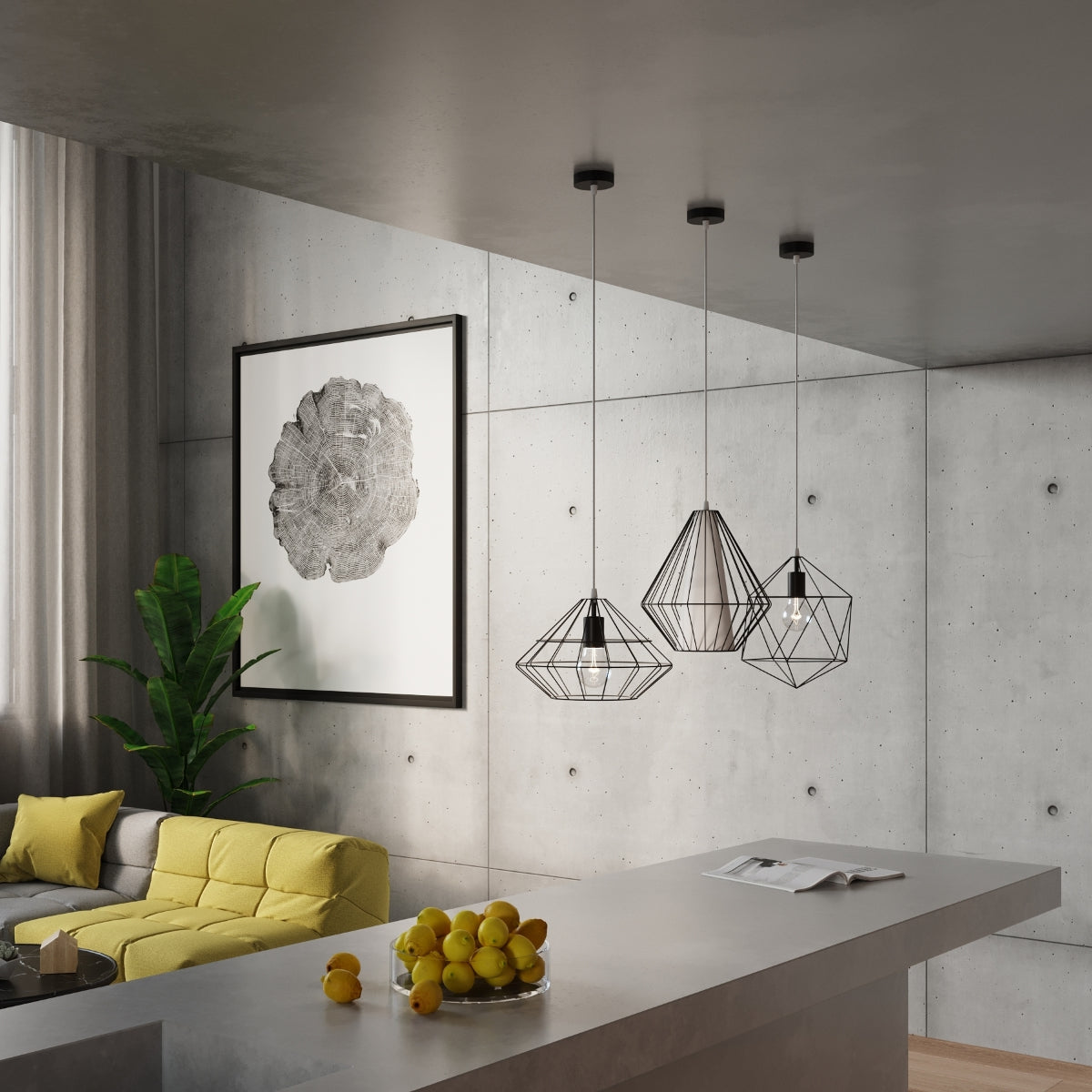 Pendelleuchte DEMI schwarz Sollux Lighting