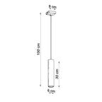 Pendelleuchte LAGOS 1 weiß Sollux Lighting