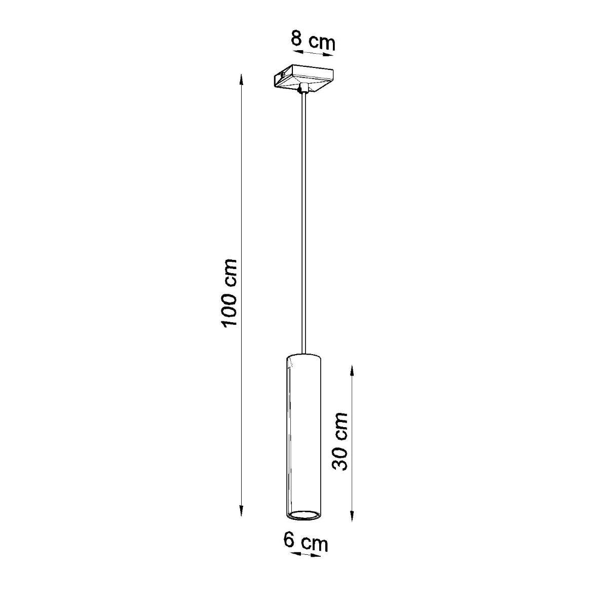 Pendelleuchte LAGOS 1 weiß Sollux Lighting