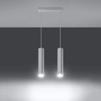 Pendelleuchte LAGOS 2 weiß Sollux Lighting