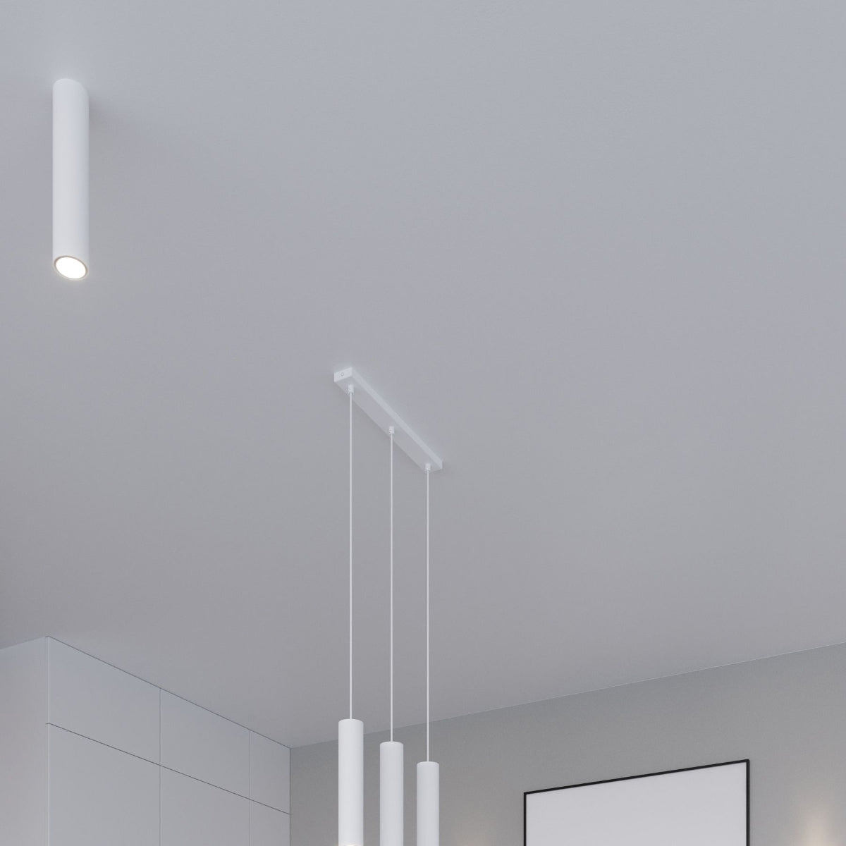 Pendelleuchte LAGOS 3L weiß Sollux Lighting