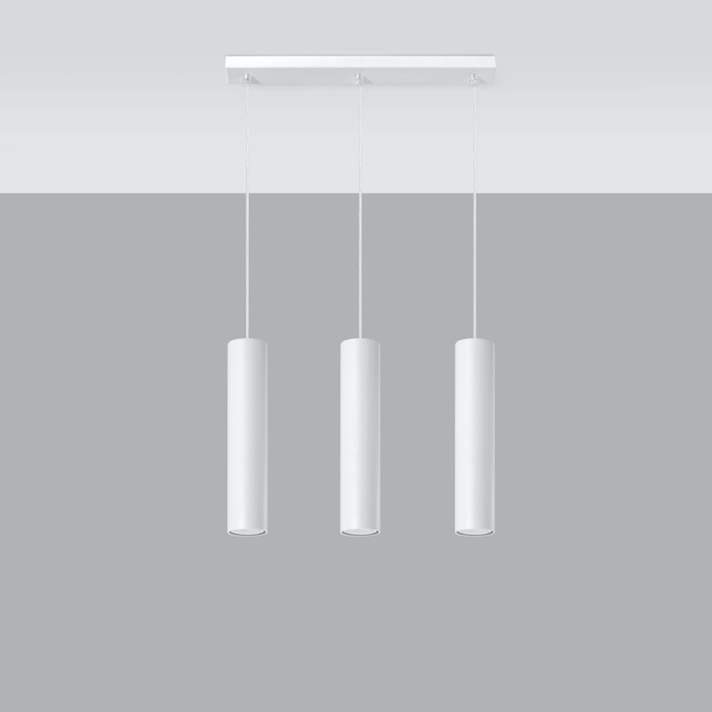 Pendelleuchte LAGOS 3L weiß Sollux Lighting