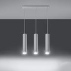 Pendelleuchte LAGOS 3L weiß Sollux Lighting
