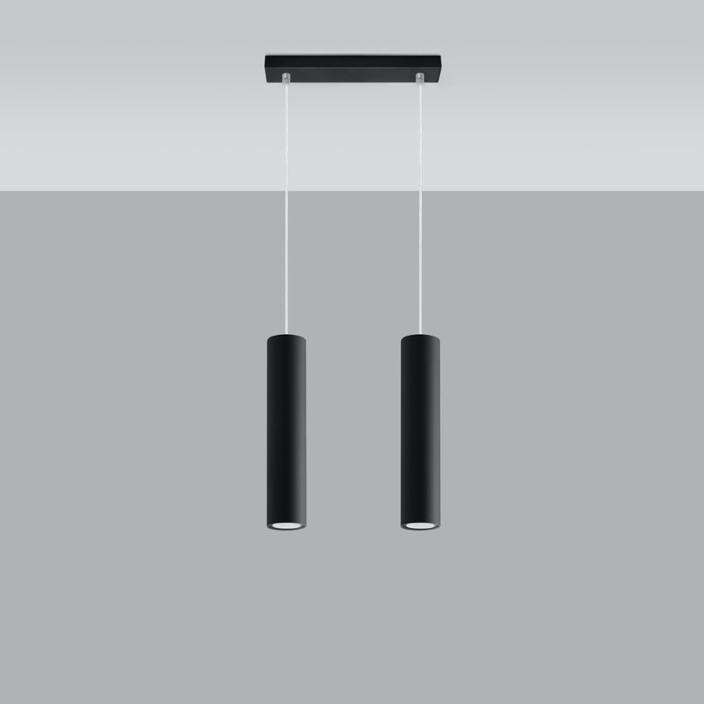 Pendelleuchte LAGOS 2 schwarz Sollux Lighting