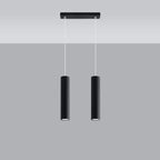 Pendelleuchte LAGOS 2 schwarz Sollux Lighting