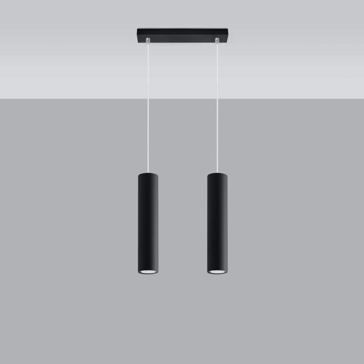 Pendelleuchte LAGOS 2 schwarz Sollux Lighting