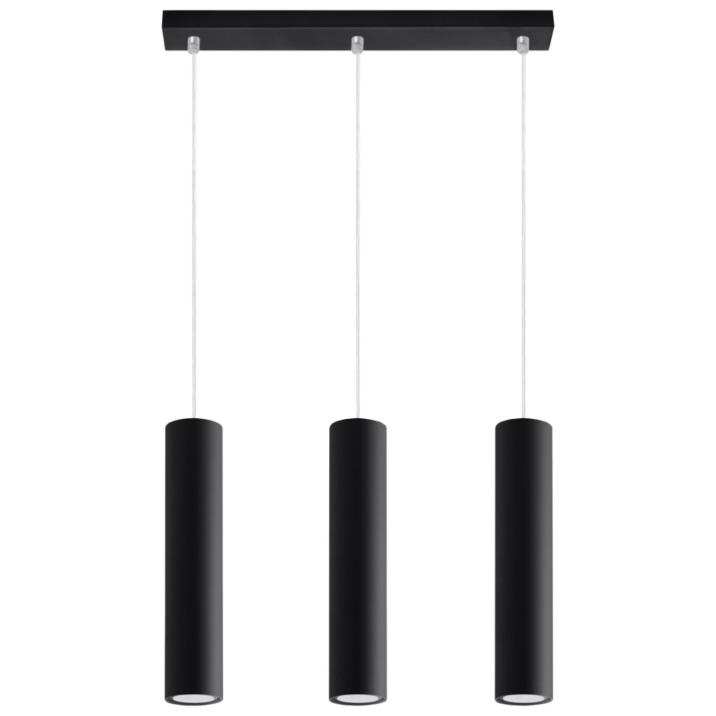 Pendelleuchte LAGOS 3L schwarz Sollux Lighting