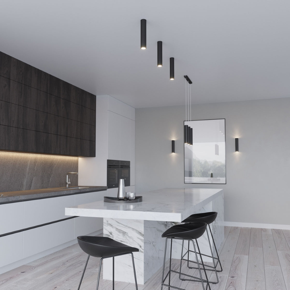 Wandleuchte LAGOS 2 schwarz Sollux Lighting