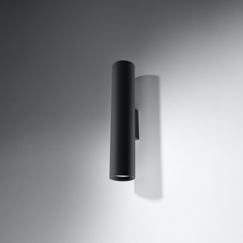 Wandleuchte LAGOS 2 schwarz Sollux Lighting
