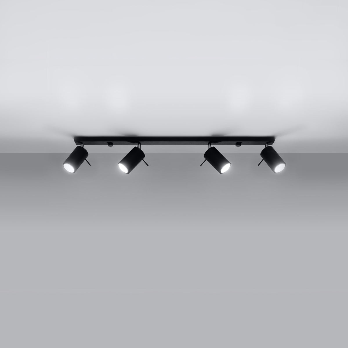 Deckenleuchte - Spot - Strahler RING 4L schwarz Sollux Lighting
