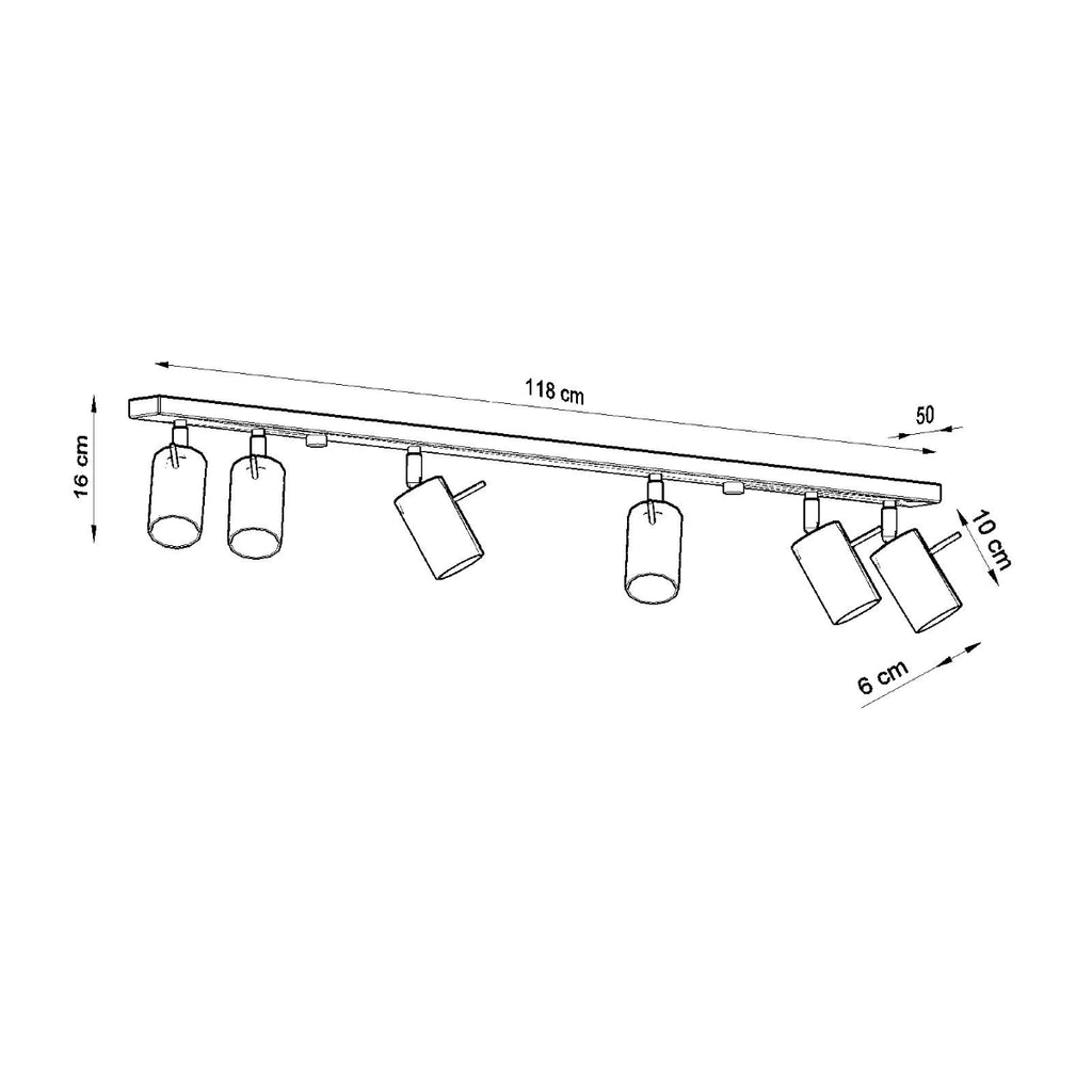 Deckenleuchte - Spot - Strahler RING 6L weiß Sollux Lighting