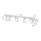 Deckenleuchte - Spot - Strahler RING 6L weiß Sollux Lighting
