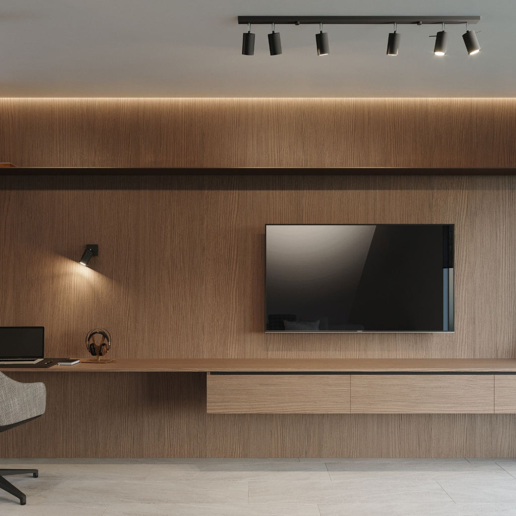 Deckenleuchte - Spot - Strahler RING 6L schwarz Sollux Lighting