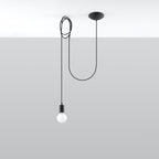 Pendelleuchte EDISON 1 schwarz Sollux Lighting
