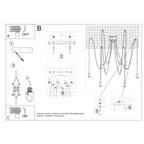 Pendelleuchte EDISON 5 schwarz Sollux Lighting