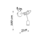 Wandleuchte EDISON schwarz Sollux Lighting