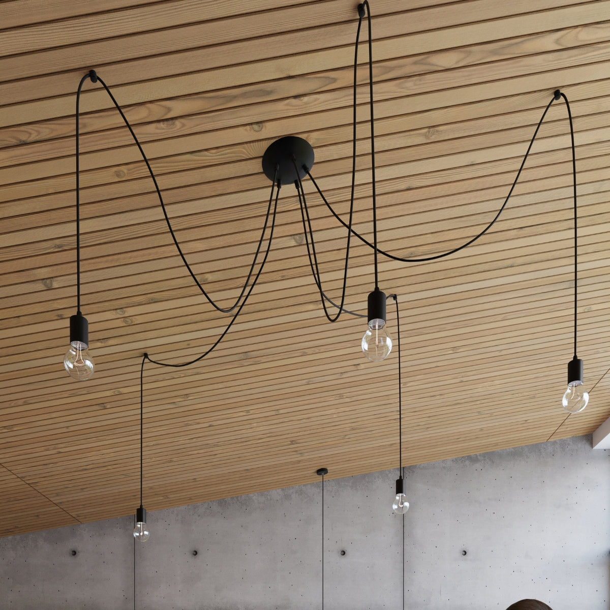 Wandleuchte EDISON schwarz Sollux Lighting