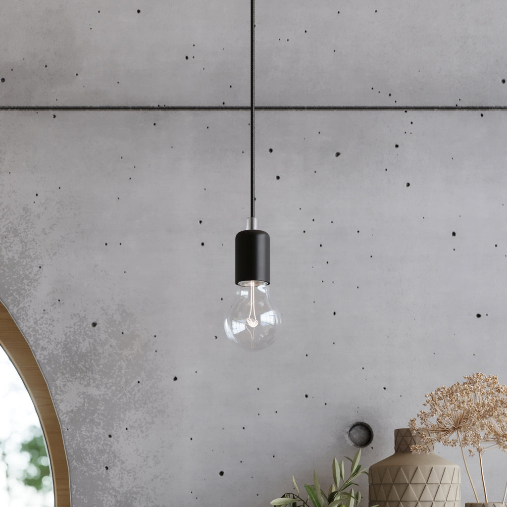 Wandleuchte EDISON schwarz Sollux Lighting