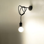 Wandleuchte EDISON schwarz Sollux Lighting