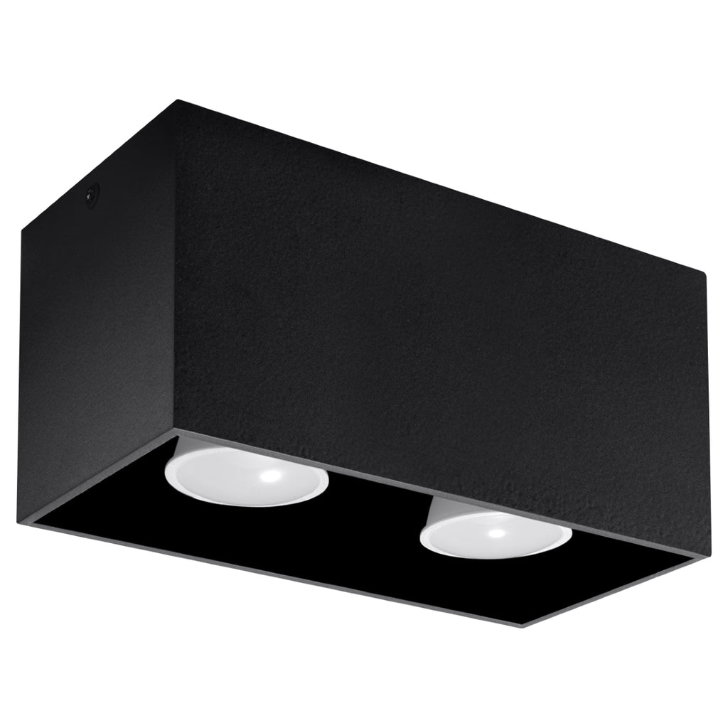 Deckenleuchte - Spot - Strahler QUAD schwarz Sollux Lighting