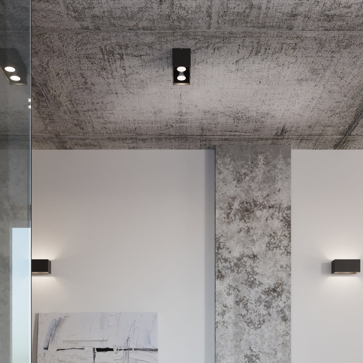 Deckenleuchte - Spot - Strahler QUAD schwarz Sollux Lighting