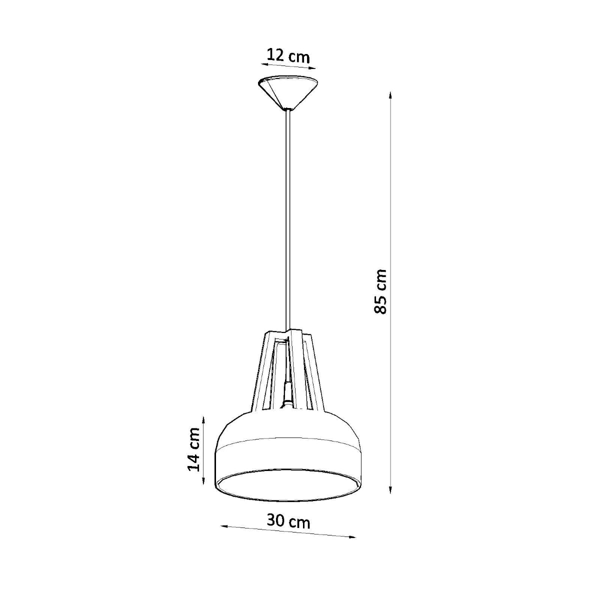Pendelleuchte CASCO weiß & schwarz Sollux Lighting