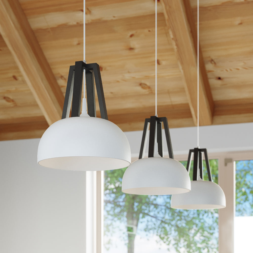 Pendelleuchte CASCO weiß & schwarz Sollux Lighting