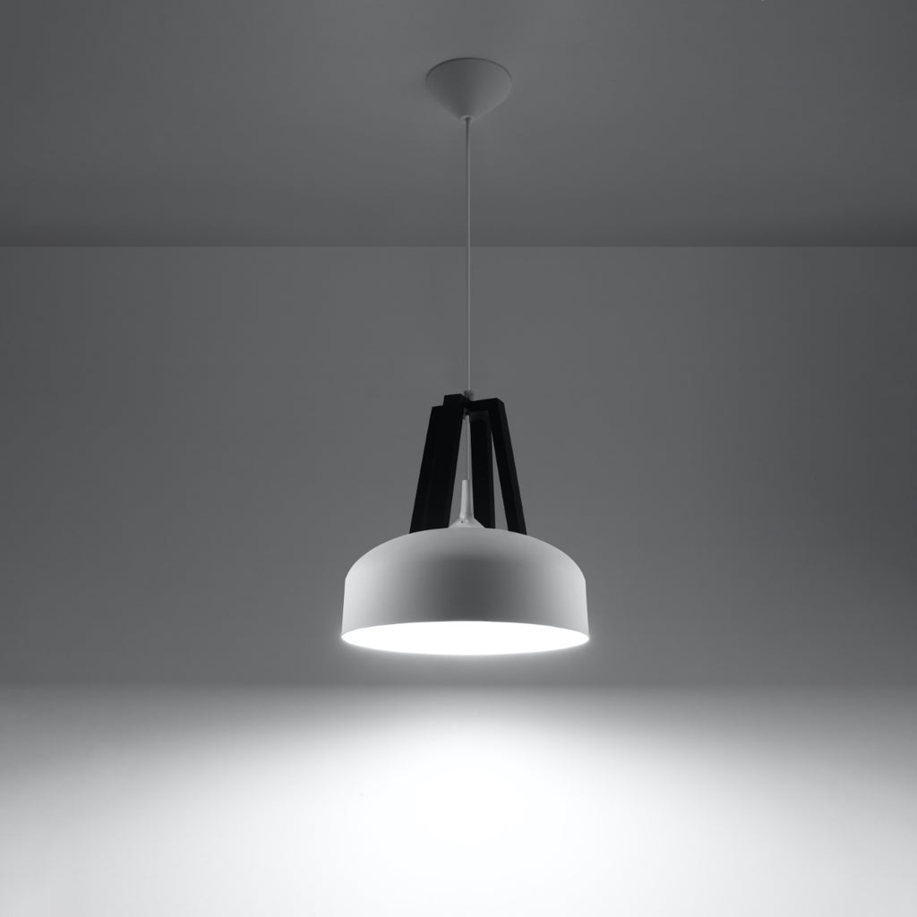 Pendelleuchte CASCO weiß & schwarz Sollux Lighting